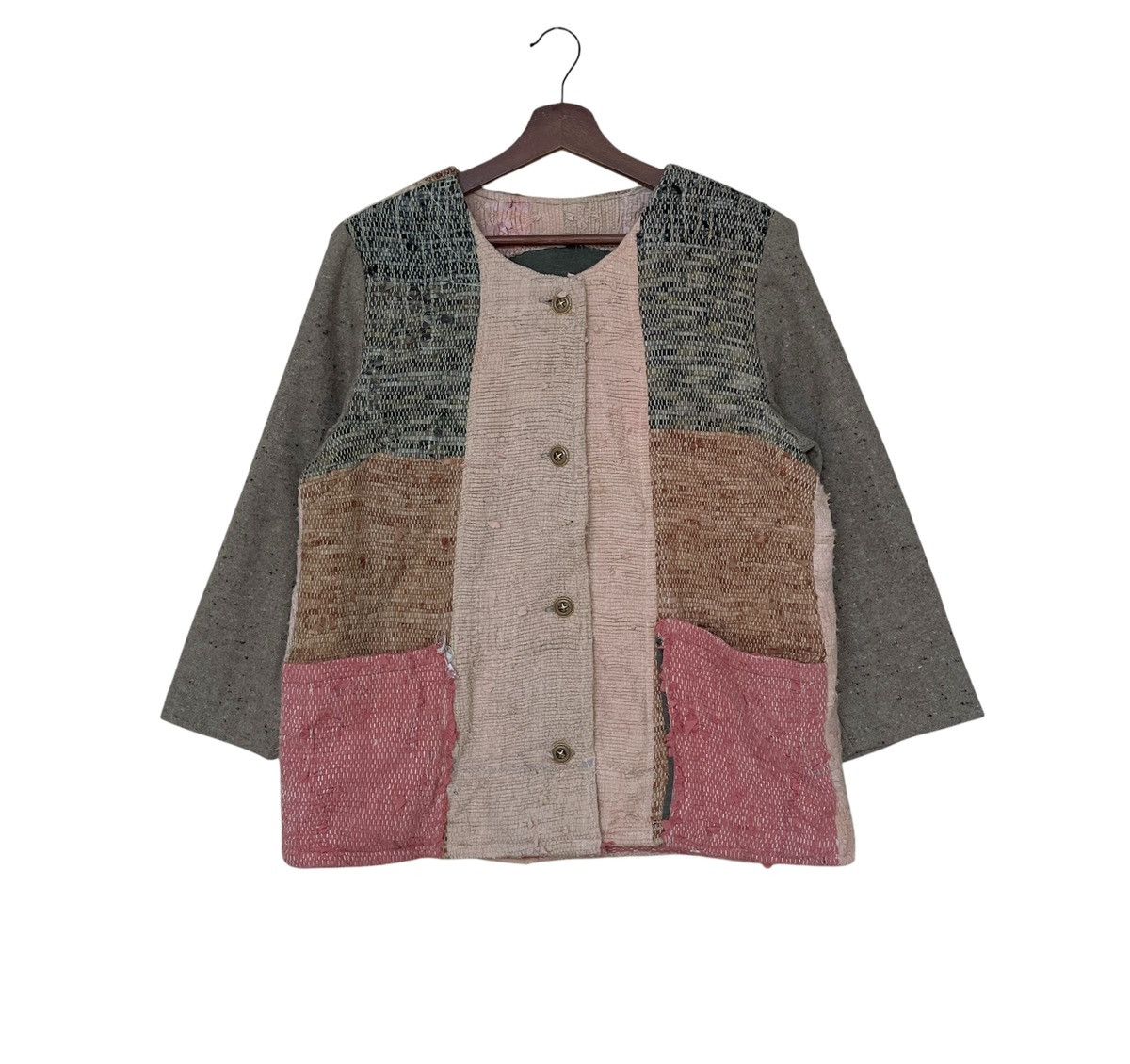 Designer × Japanese Brand × Vintage Vintage Japanese Brand Sashikoboro Jacket 1990s Size US L / EU 52-54 / 3 - 1 Thumbnail