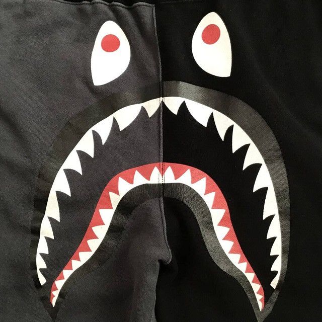 Bape BAPE CRAZY SHARK SLIM FIT SWEAT PANTS a bathing ape ★size M Size US 32 / EU 48 - 4 Thumbnail