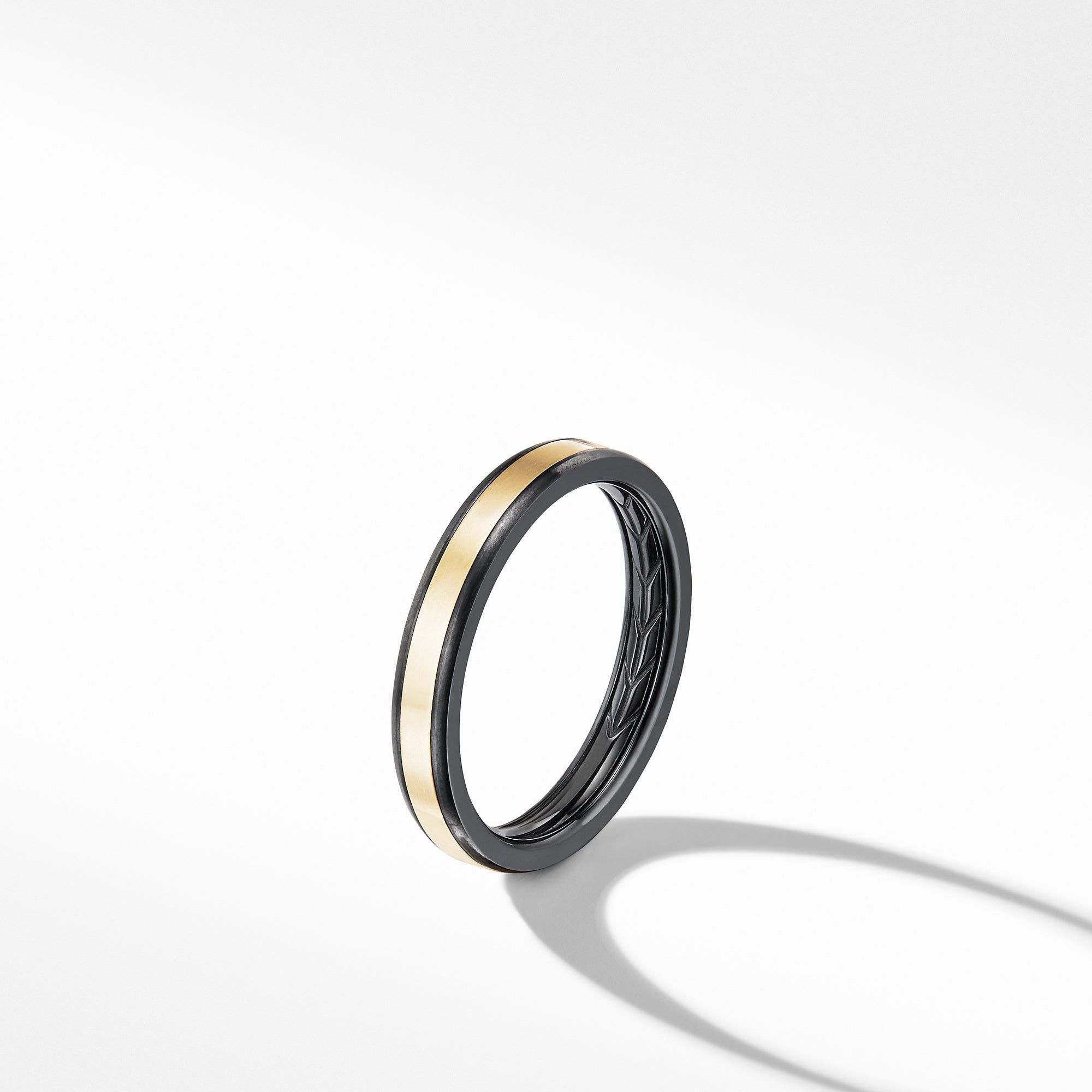 David Yurman o1w1db10526 R25215M/Size 8/Beveled Band Ring in Black Size ONE SIZE - 2 Thumbnail