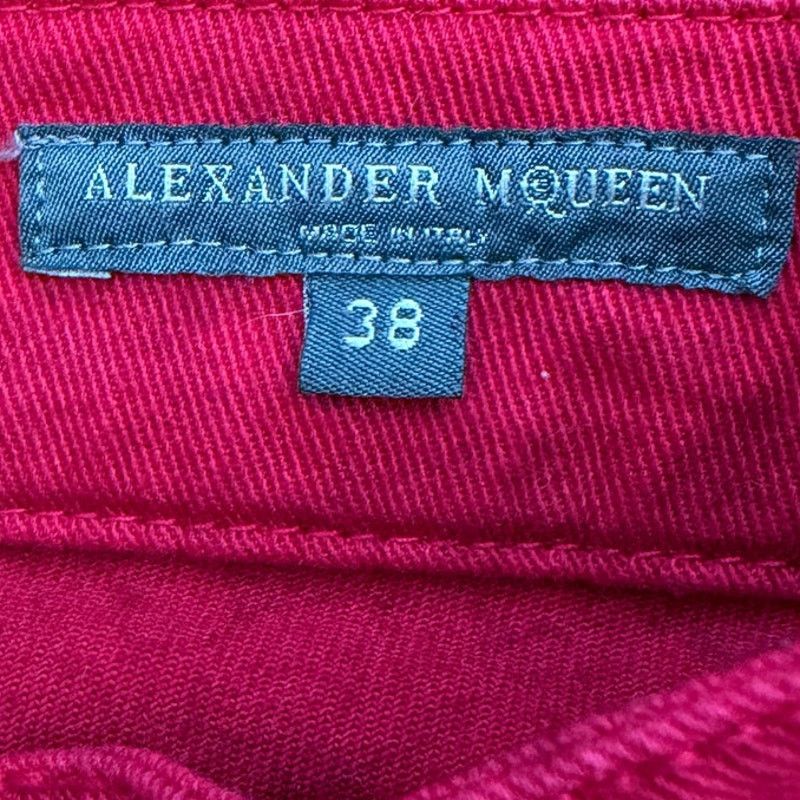 Alexander McQueen Alexander McQueen NWT Pink Women's Cigarette Trousers Size 28" / US 6 / IT 42 - 3 Thumbnail
