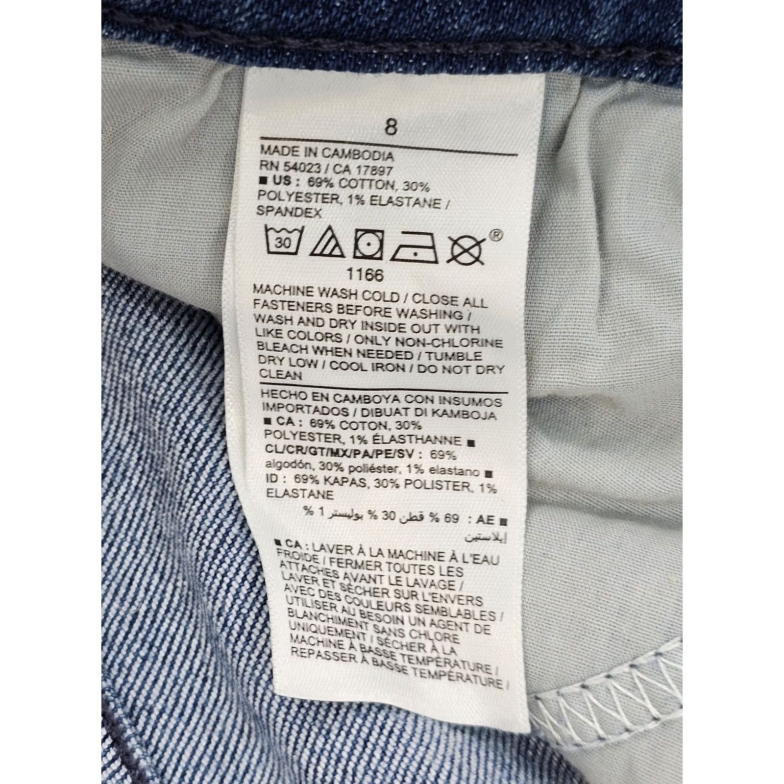 Old Navy Old Navy High Rise Straight Leg Jeans Women 8 Blue Stretch NWT Denim 29x29 Slimming 90s City Jeans Women Size 30" / US 8 / IT 44 - 7 Thumbnail