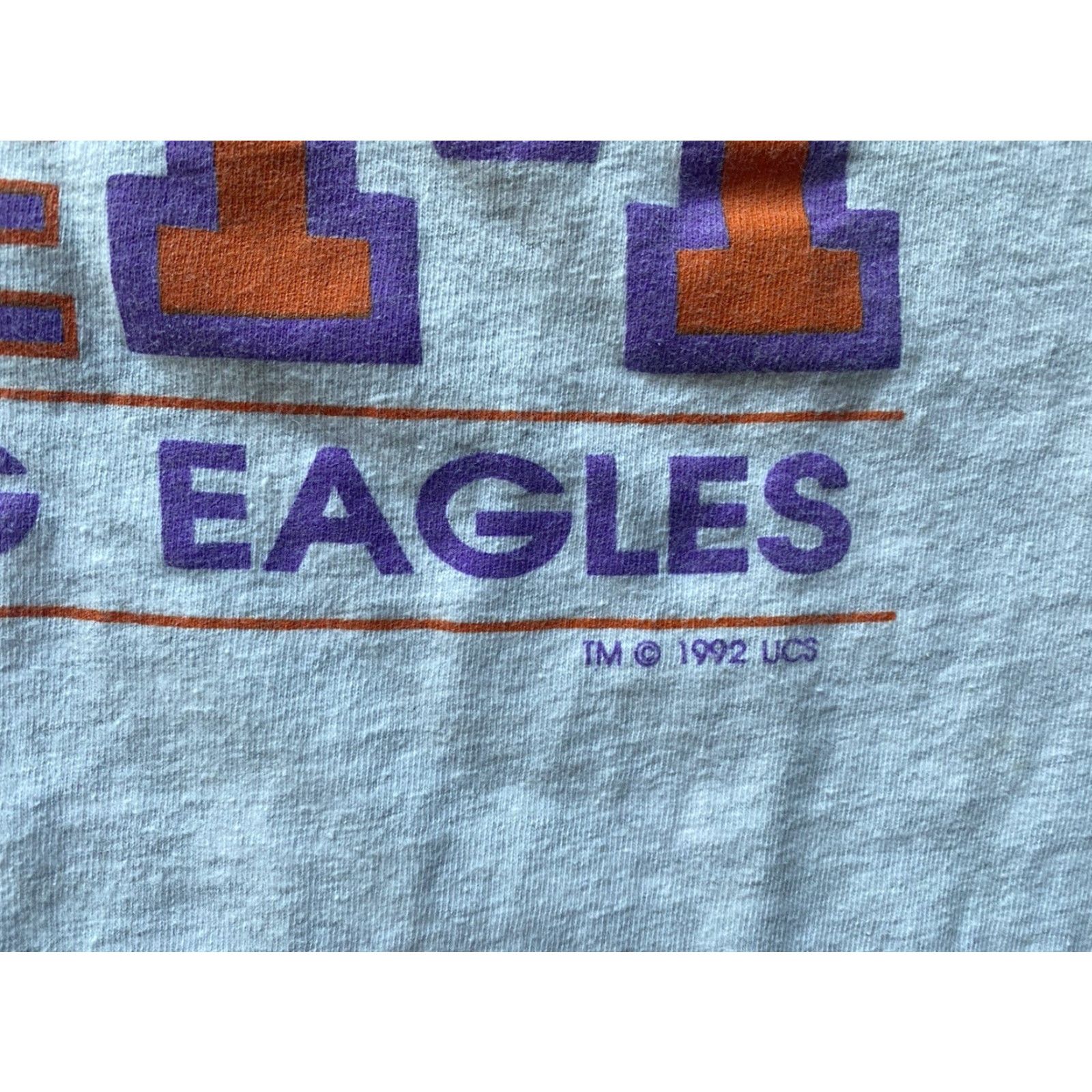 Hanes VINTAGE Hanes T-Shirt 90s Minnesota State Screaming Eagles M Gray USA Made Men Short Sleeve Shirt Size US M / EU 48-50 / 2 - 4 Thumbnail