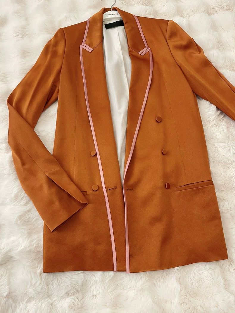 Haider Ackermann Haider Ackermann Brown suit jacket Size 4XL / US 24-26 - 4 Thumbnail