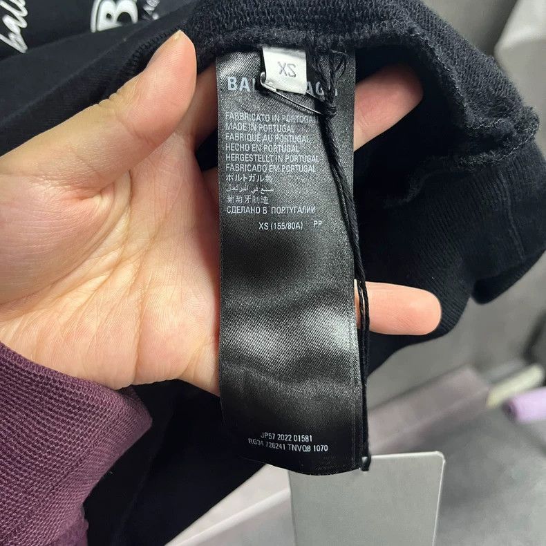 Balenciaga Balenciaga Black Logo Hoodie with Multiple Prints-2506 Size US XS / EU 42 / 0 - 4 Thumbnail