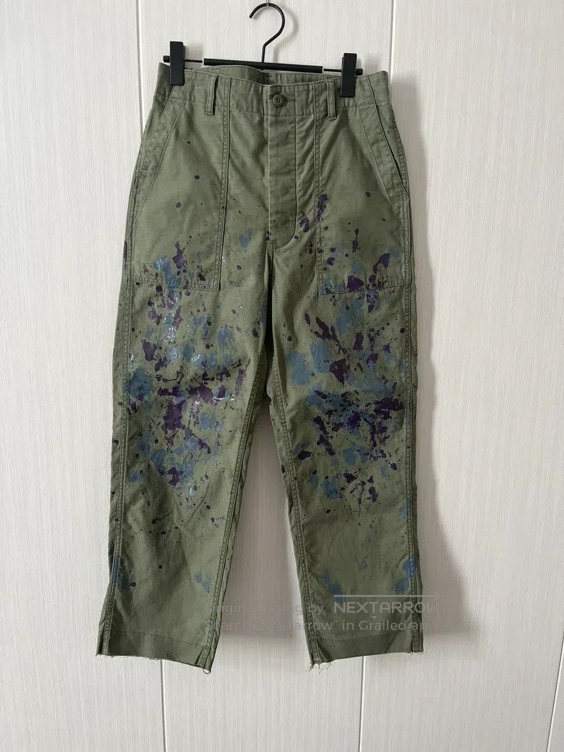 Needles Needles size XS Ink-splashing army pants overalls slacks Size US 38 / EU 54 - 1 Thumbnail