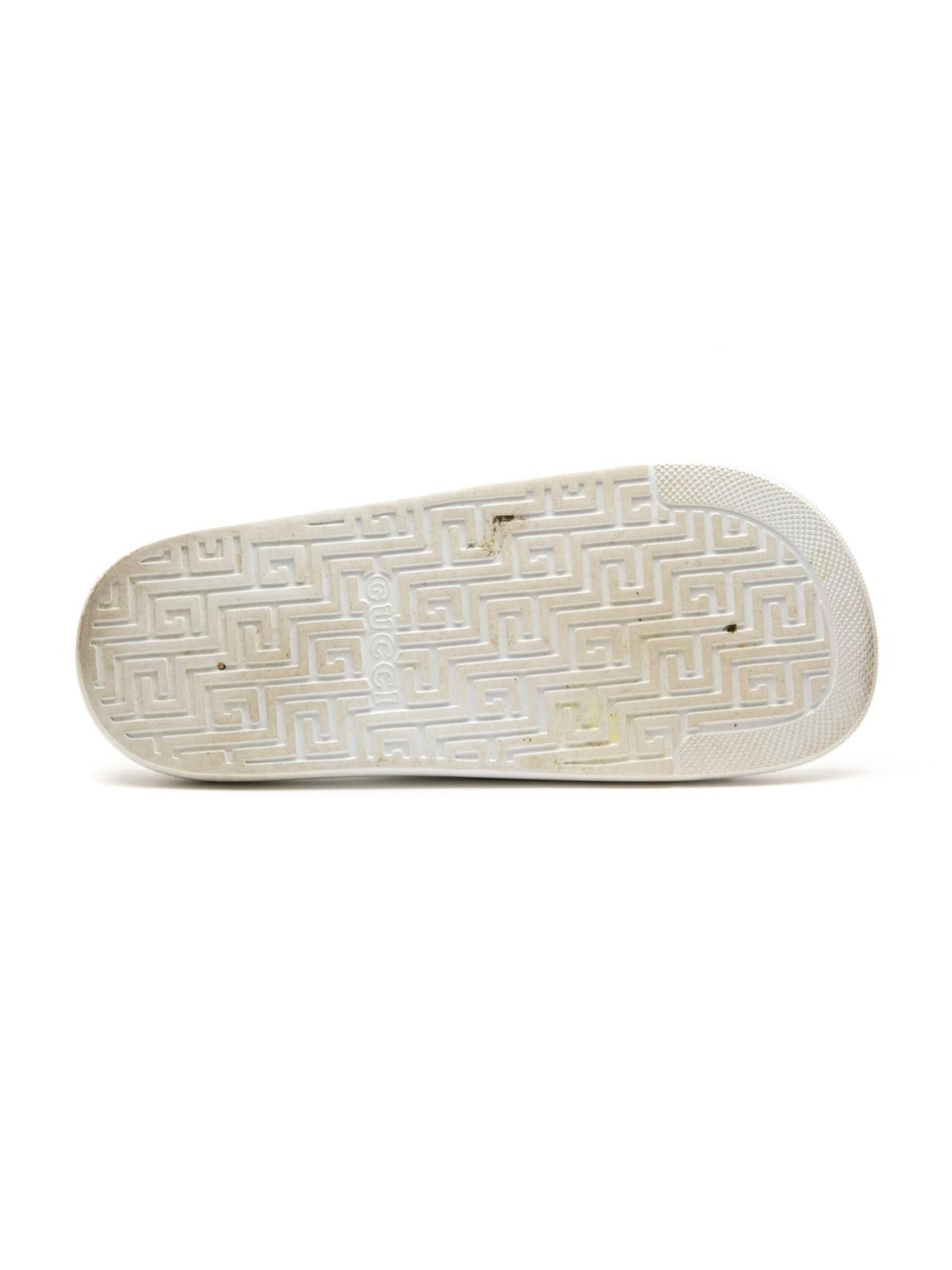 Gucci Gucci Web Rubber White Slide Sandals Size US 9 / EU 42 - 7 Thumbnail