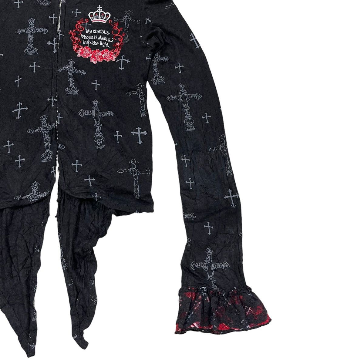 If Six Was Nine 🇯🇵Body Line Cross Punk Shirt Size XS / US 0-2 / IT 36-38 - 8 Thumbnail