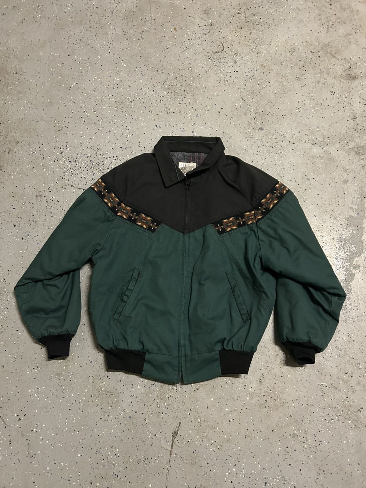 Other Vintage Green and Black Heavyweight Jacket Size US L / EU 52-54 / 3 - 1 Thumbnail