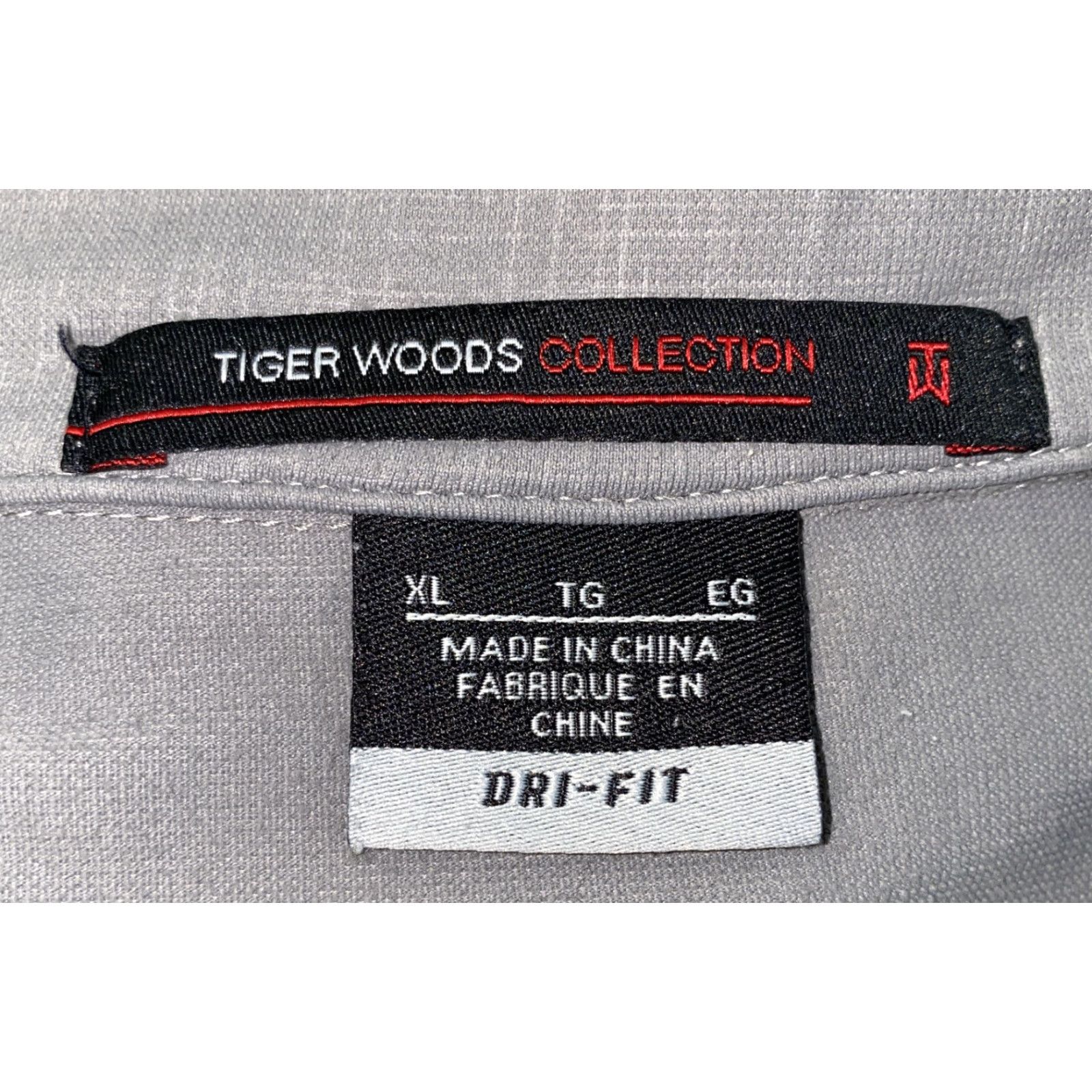 Nike Nike Tiger Woods Collection Polo Shirt Men XL Gray Short Sleeve Golf Shirt Size US XL / EU 56 / 4 - 5 Thumbnail