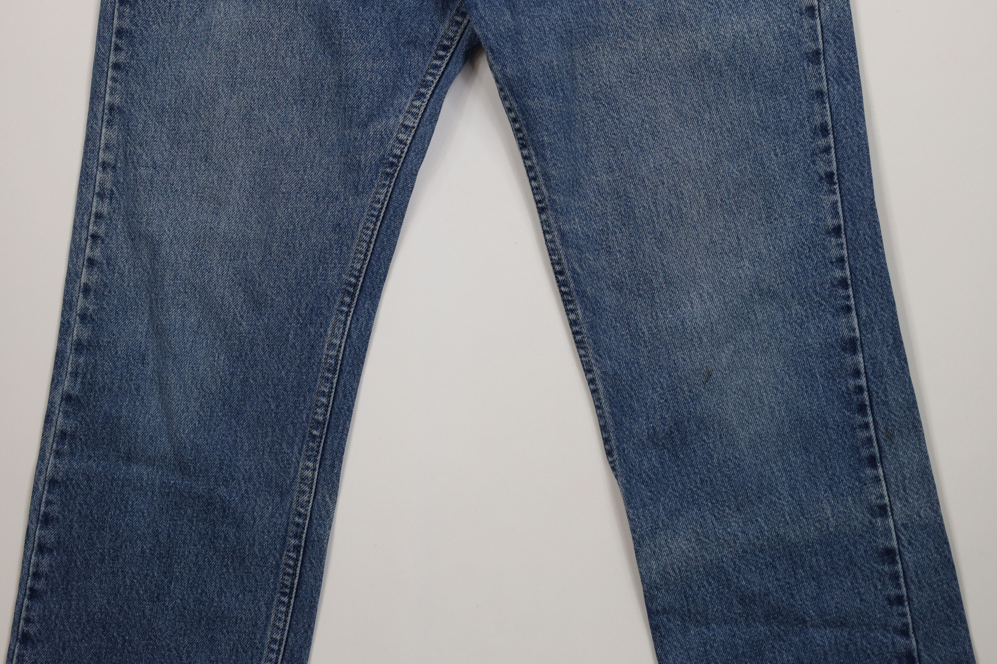 Lee Vintage Y2K Lee Straight Leg Denim Jeans Blue Cotton Size US 33 - 3 Thumbnail