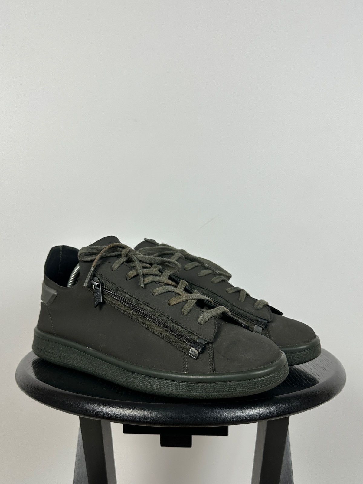 Adidas Adidas Y-3 Stan Smith Zip Khaki Low Top Sneakers Size US 8.5 / EU 41-42 - 10 Thumbnail