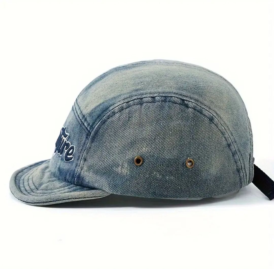 Other Hippie Y2K Retro Adjustable Distressed Denim Cap Hat Size ONE SIZE - 3 Thumbnail