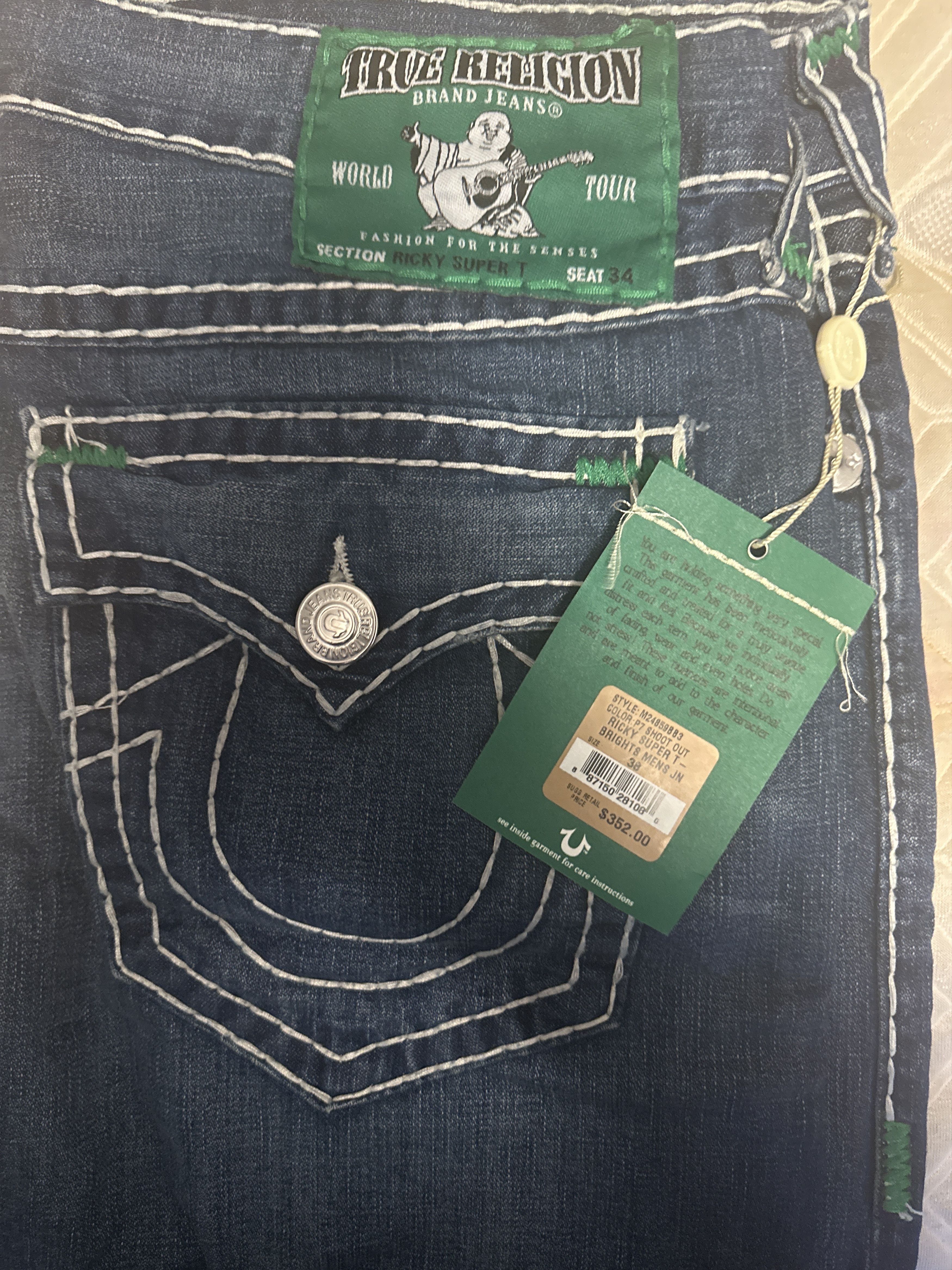 True Religion Vintage true Religion Ricky super T made in USA Size US 38 / EU 54 - 1 Thumbnail