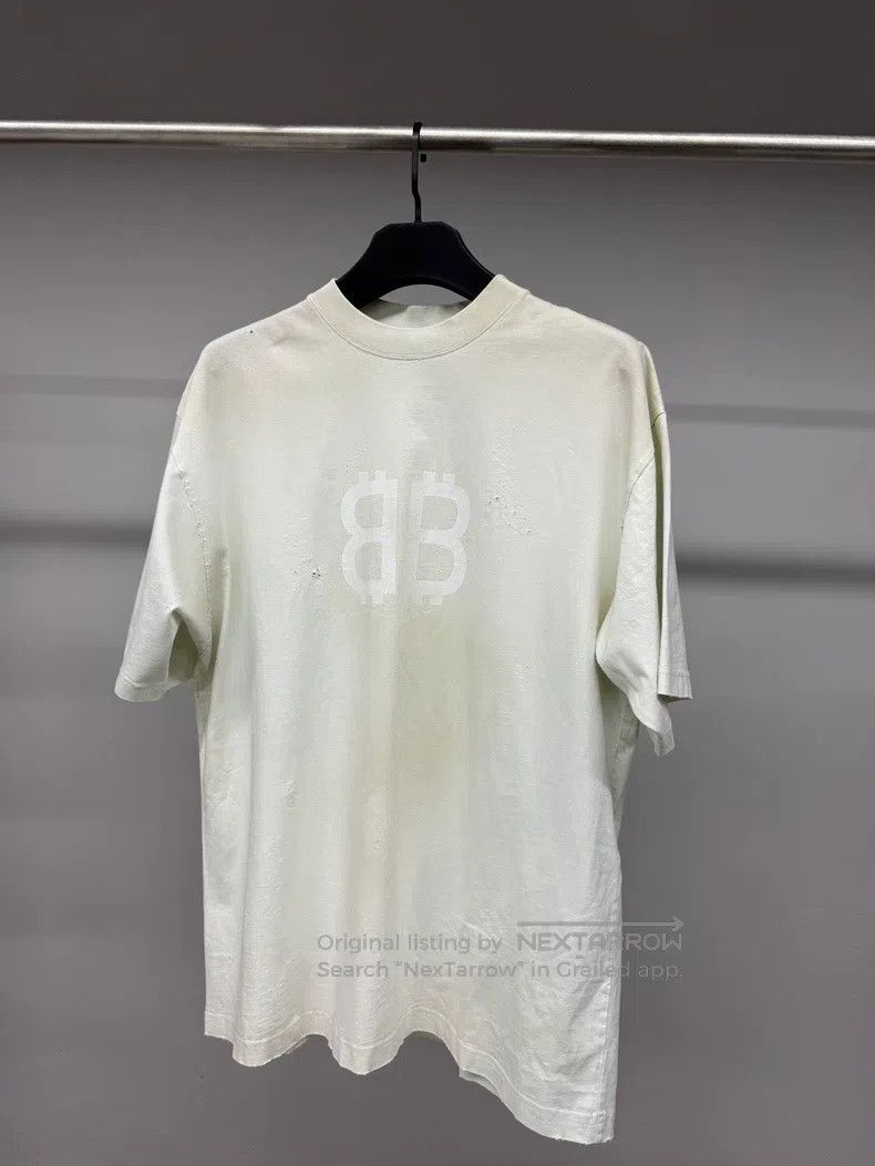 Balenciaga Balenciaga Bitcoin vintage distressed short-sleeve T-shirt Size US M / EU 48-50 / 2 - 1 Thumbnail