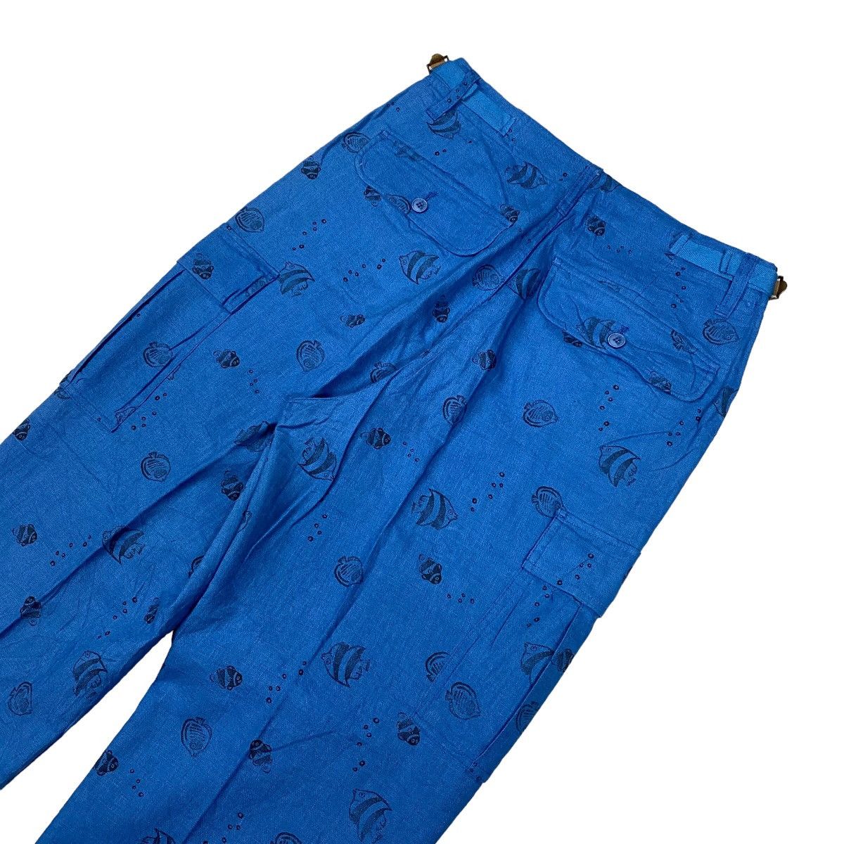 Issey Miyake × Japanese Brand × Ne-Net Ne-net by Issey Miyake Allover Print Fish Pants Size US 30 / EU 46 - 5 Thumbnail