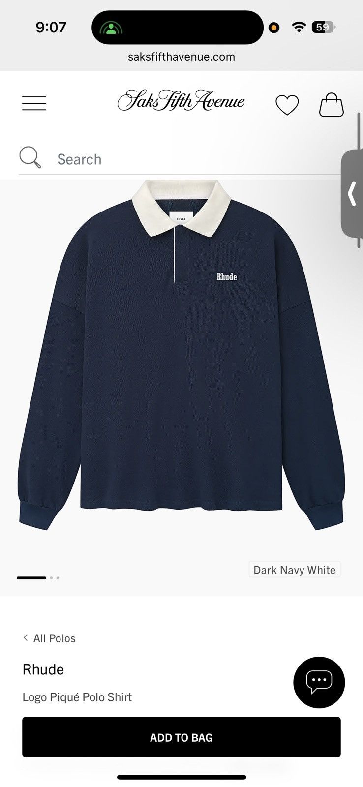 Rhude Rhude Logo Piqué Polo Shirt Size US XXL / EU 58 / 5 - 1 Thumbnail