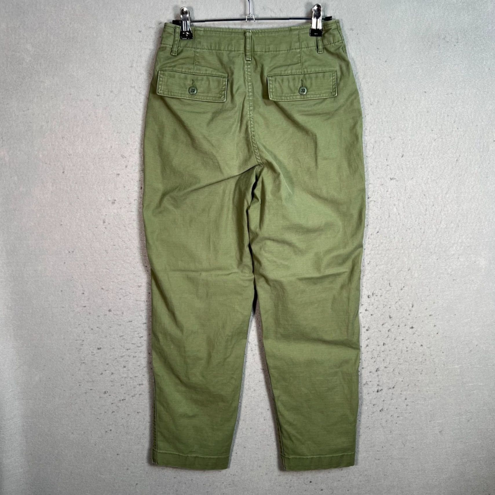 Uniqlo VINTAGE Uniqlo Women Pants Chino Tapered Olive Green 26 Adult Women 26in Inseam 26in Cotton Blend Size 26" / US 2 / IT 38 - 2 Thumbnail