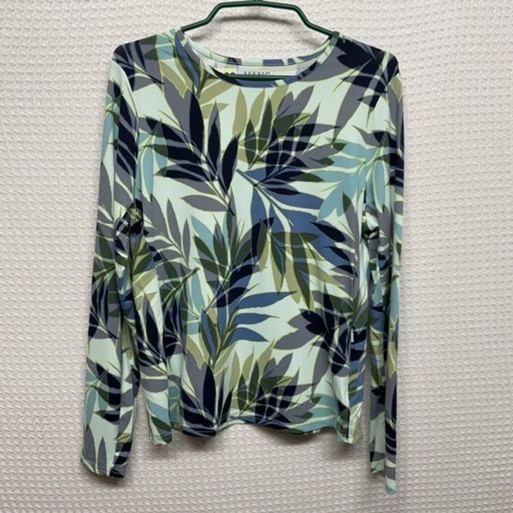 Hang Ten NWOT Hang Ten UPF50 Floral Rash Guard Swim Shirt Women L Size US 42 / EU 58 - 1 Thumbnail