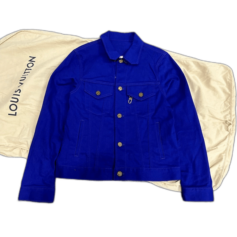 Louis Vuitton Louis Vuitton Electric Blue Denim Jacket Size US L / EU 52-54 / 3 - 1 Thumbnail