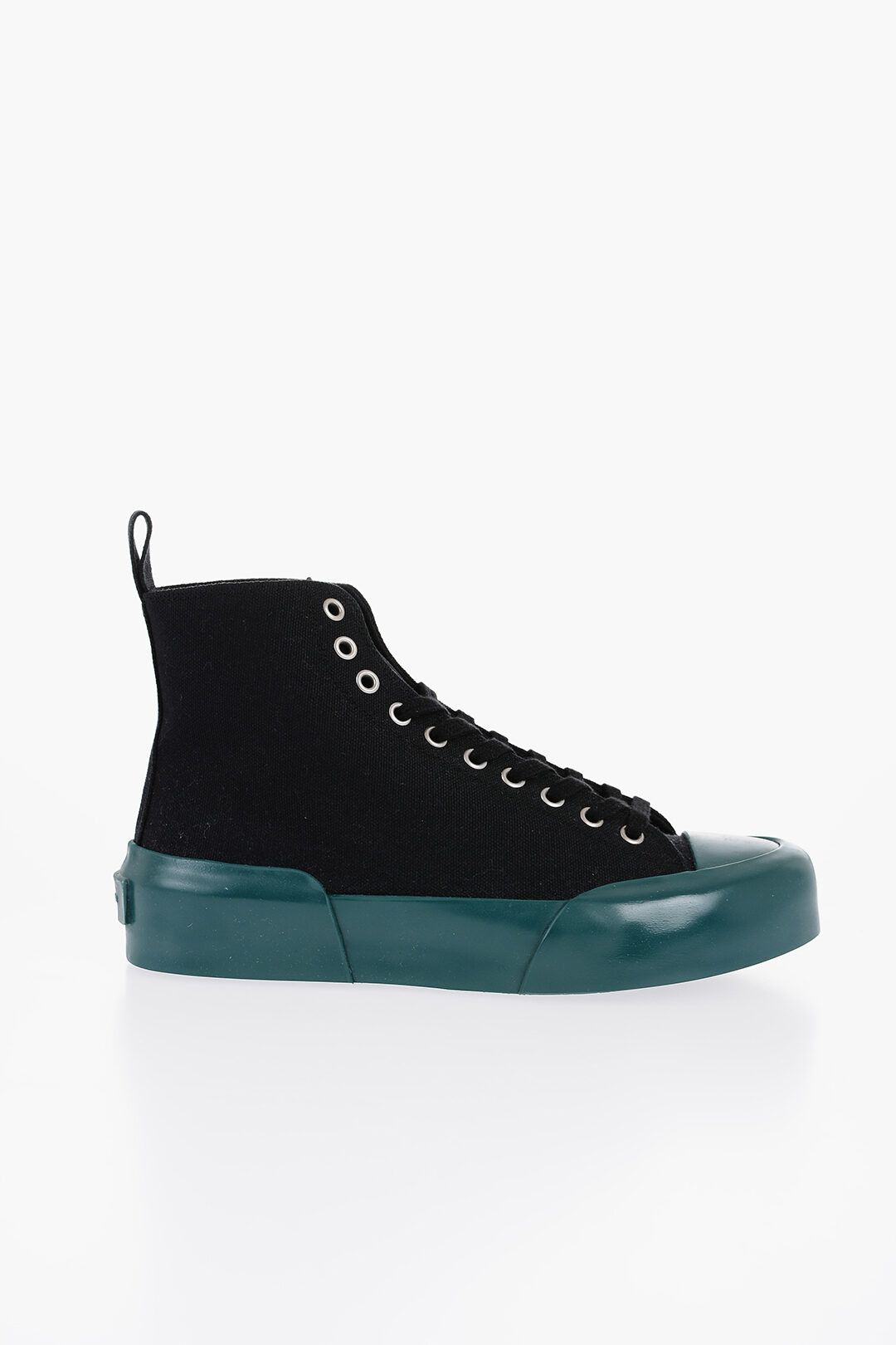 Jil Sander og1mm1225 Jungle Canvas Lace-up Sneakers in Black Size US 7 / IT 37 - 1 Thumbnail