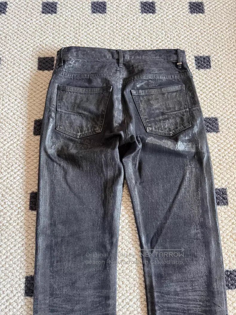 Dior Dior Black leather with ghost claw denim jeans i Size US 28 / EU 44 - 4 Thumbnail