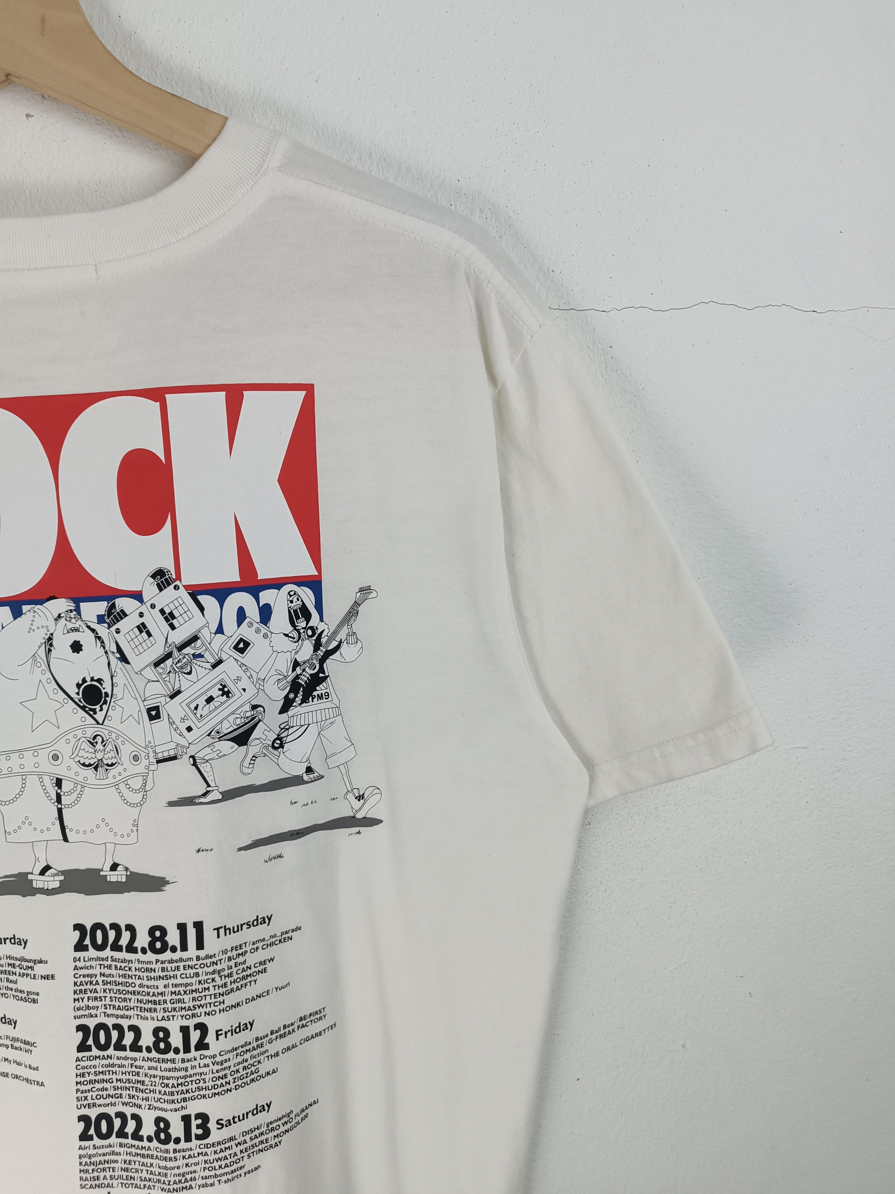 Anime ONE PIECE X ROCK IN JAPAN 2022 TEE ANDROP 9MM ALEXANDROS Size US L / EU 52-54 / 3 - 12 Thumbnail