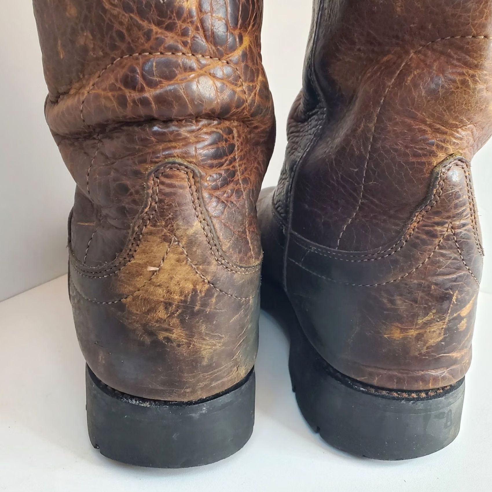 Ariat Ariat Sierra H2O Waterproof Mens Western Leather Work Cowboy Boots 10002385 Brown Mid-Calf Rubber Outsole Rounded Toe Pull On 10.5 Comfort Plus Size US 11 / EU 44 - 5 Thumbnail