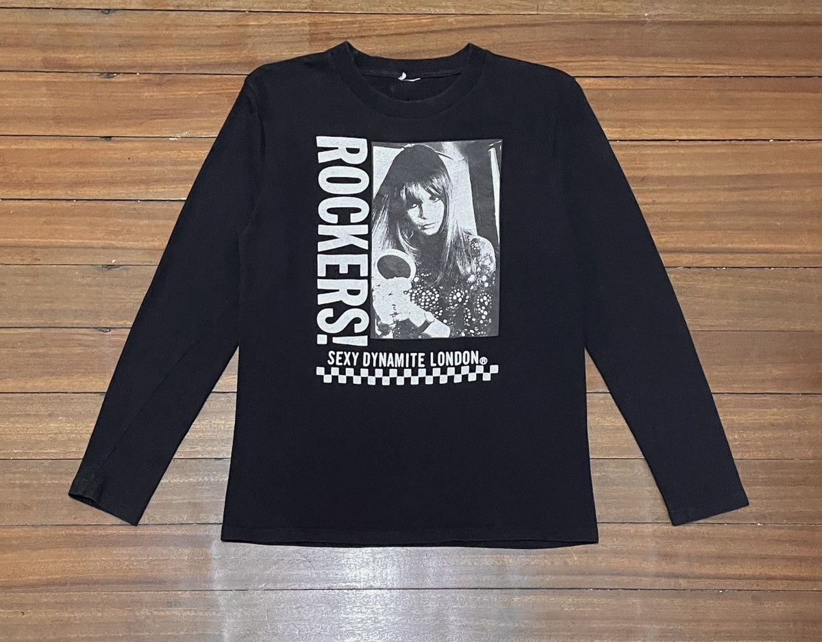 Japanese Brand × Seditionaries × Vintage Very Rare Design Vintage Sexy Dynamite Rockers T-shirt 1990s Size US S / EU 44-46 / 1 - 1 Thumbnail