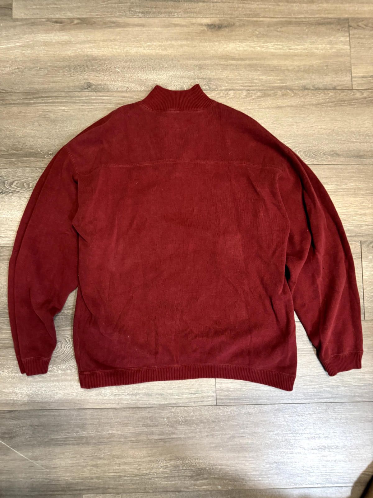 Tommy Bahama Tommy Bahama Sweater Men Size XL Red Quarter Zip Pullover Size US XL / EU 56 / 4 - 3 Thumbnail