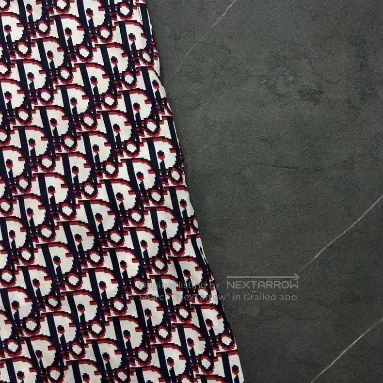 Dior Dior Logo Print Silk Shorts. Size US 36 / EU 52 - 3 Thumbnail