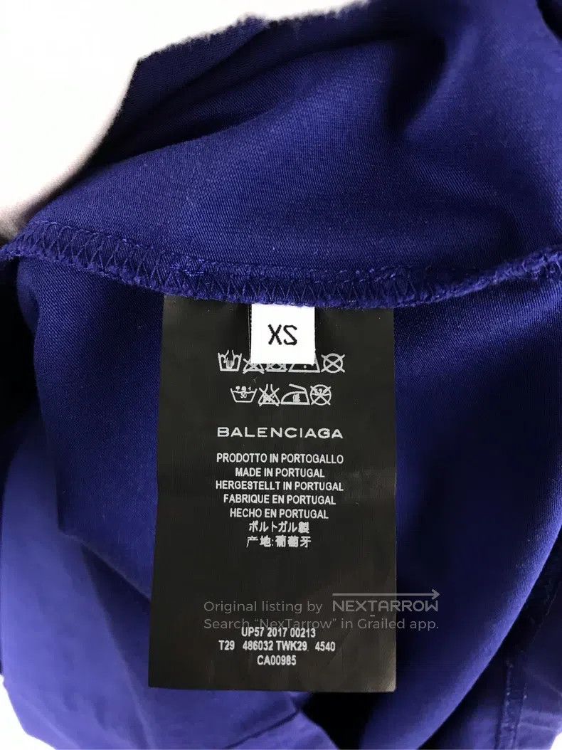 Balenciaga Balenciaga Blue Coke short-sleeved shirt Size US XS / EU 42 / 0 - 4 Thumbnail