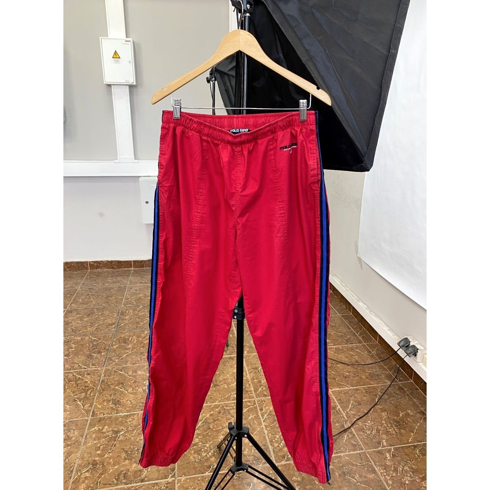 Polo Ralph Lauren VINTAGE Polo Ralph Lauren Pants Men L Red 90s Polo Sport Retro Hype Size US L / EU 52-54 / 3 - 2 Thumbnail