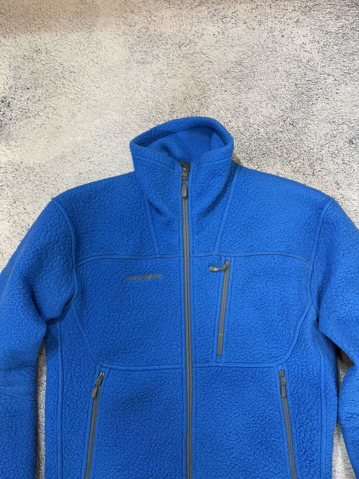 Norrona Norrøna Trollveggen Warm2 Fleece Jacket Men XS Polartec Blue Size US XS / EU 42 / 0 - 6 Thumbnail