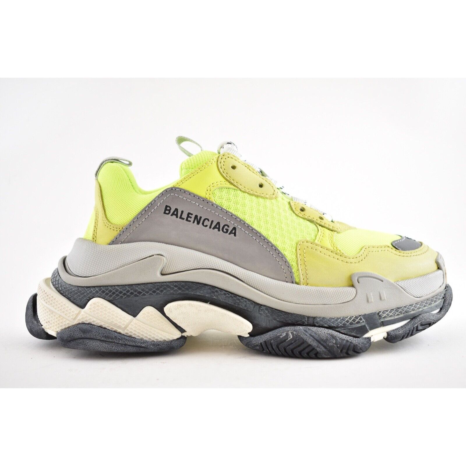 Balenciaga Balenciaga Triple S Mens Jaune Neon Yellow Grey Speed Size US 6 / EU 39 - 3 Thumbnail