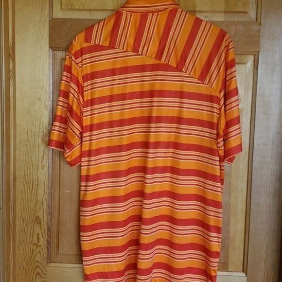 Vintage Slazenger Golf Diagonal Cut Buttoned Striped Short Sleeve Sz Size US XL / EU 56 / 4 - 5 Thumbnail