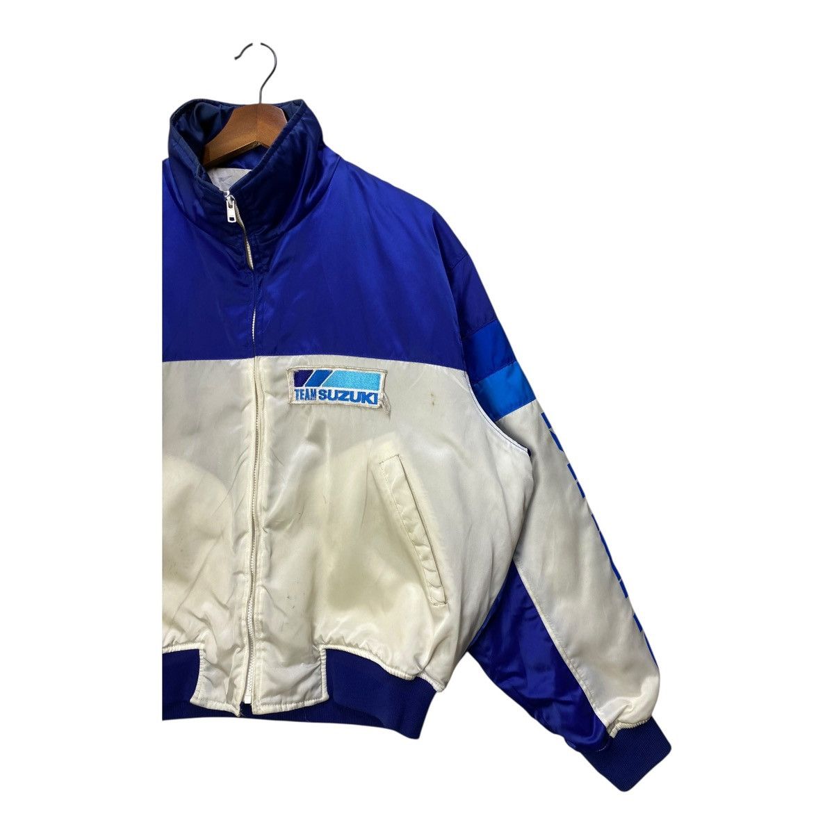 Japanese Brand Vintage Motor Racing Team Suzuki Bomber Jacket Full Zip Size US L / EU 52-54 / 3 - 4 Thumbnail