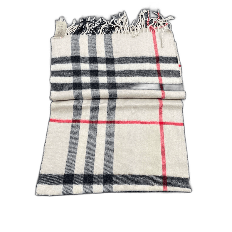 Burberry Burberry Cashmere Scarf in Plaid Design Size ONE SIZE - 1 Thumbnail