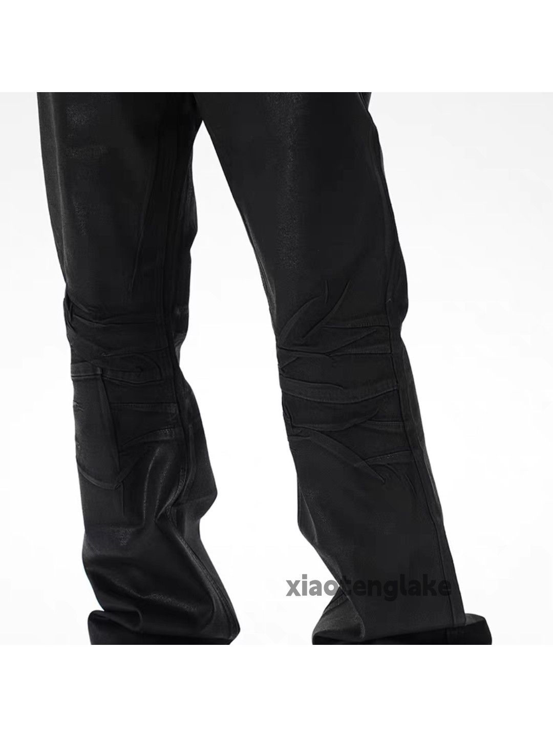 Jean Unisex utility loose baggy punk grunge pleated jeans Size US 31 - 3 Thumbnail