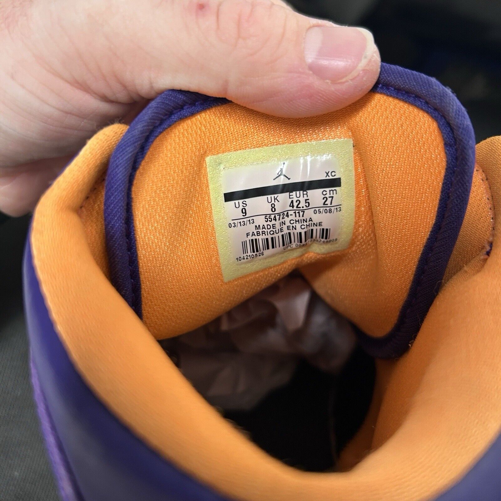 Nike Nike Shoes Air Jordan 1 Mid Retro “Phoenix Suns” 2024 Size US 9 / EU 42 - 9 Thumbnail