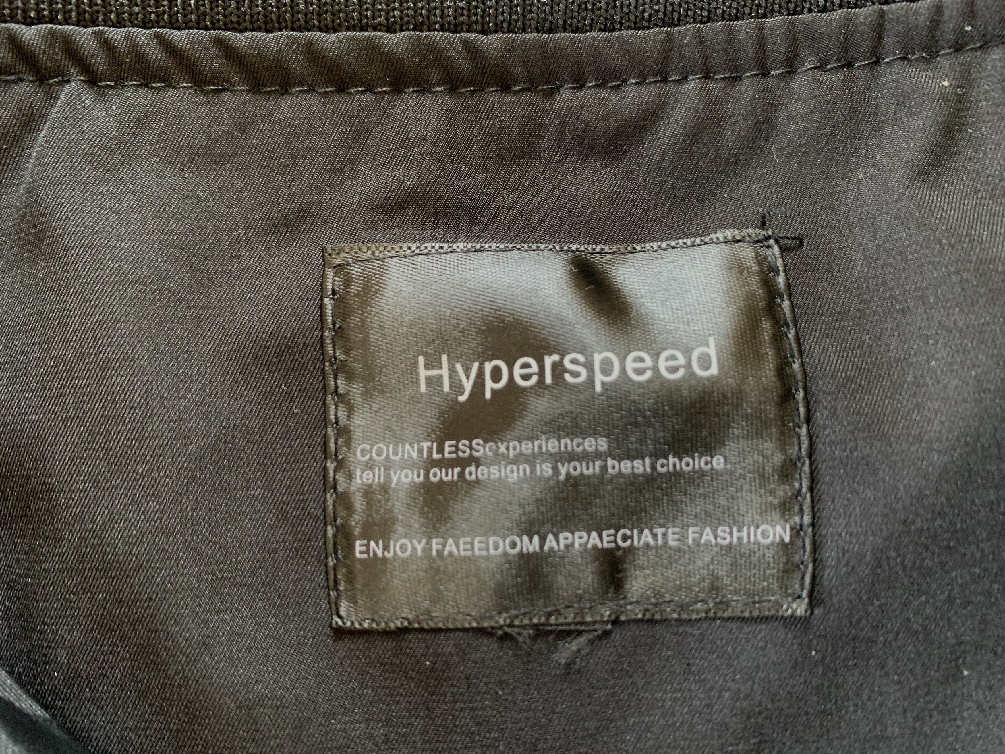 Designer Hyperspeed Black Light Bomber Jacket Size US M / EU 48-50 / 2 - 8 Thumbnail