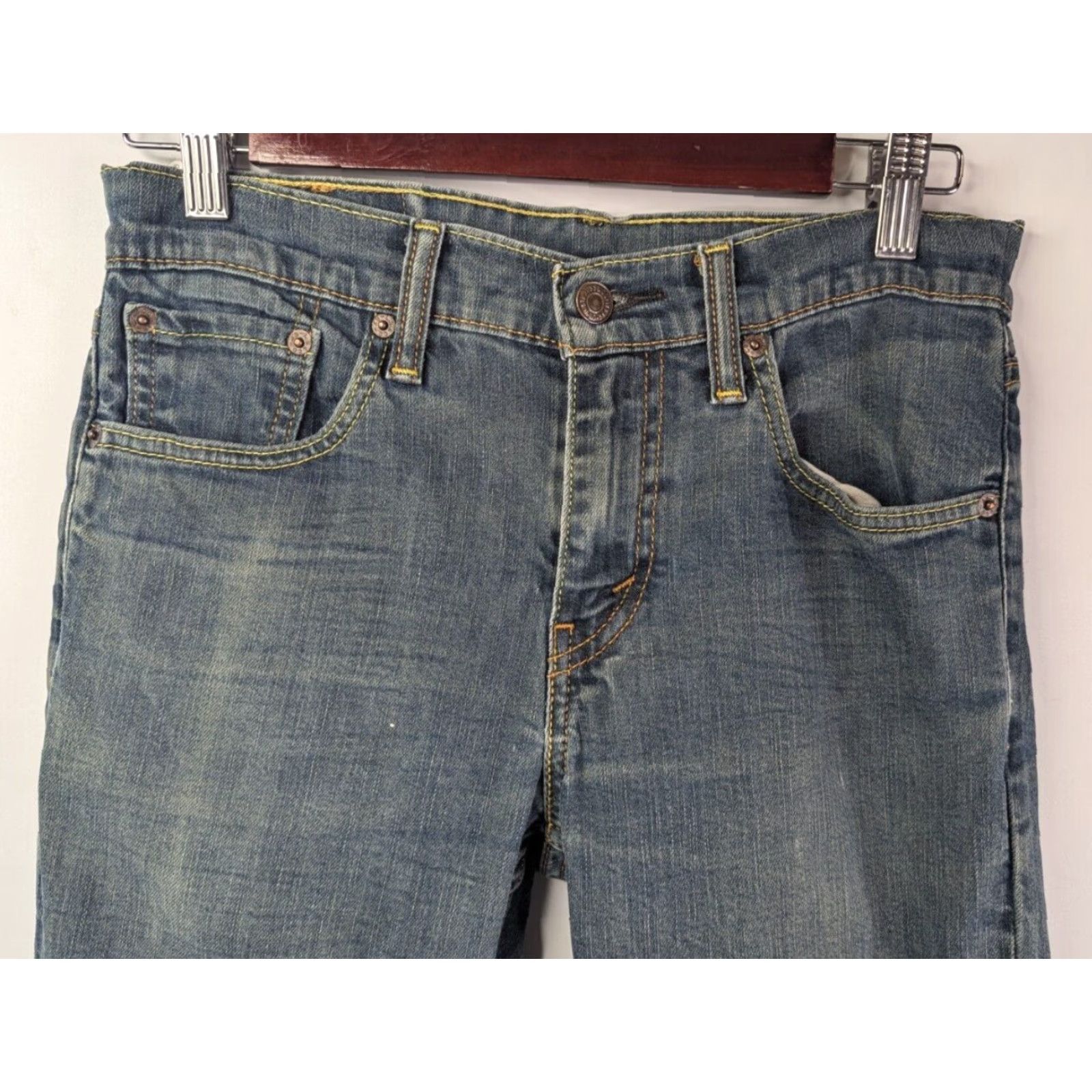 Levi's Levi's Jeans Slim Levi's 511 28x29 511 Slim Jeans Men 28x29 Distressed Blue Denim 5-Pocket Button Zip Size US 28 / EU 44 - 2 Thumbnail