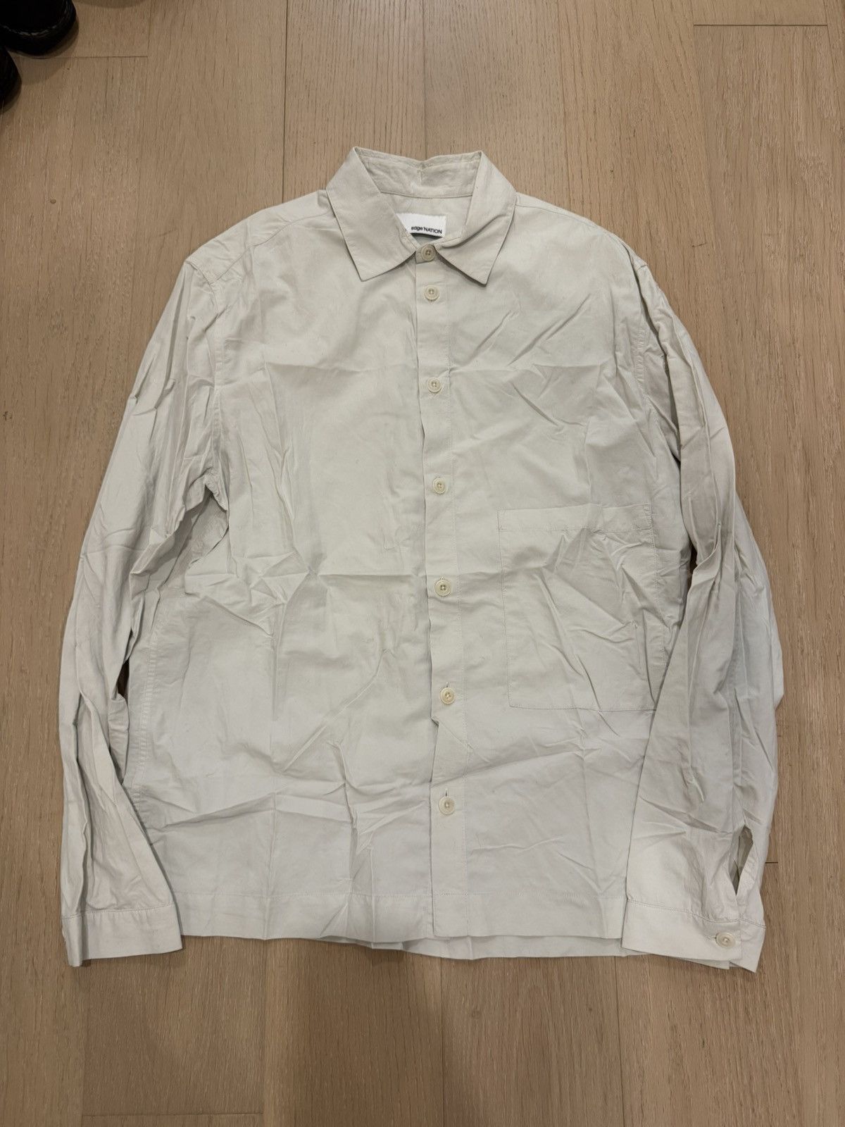 SAGE NATION Sage Nation Exclusive Hero Shirt - Grey / Off White Size US L / EU 52-54 / 3 - 1 Thumbnail