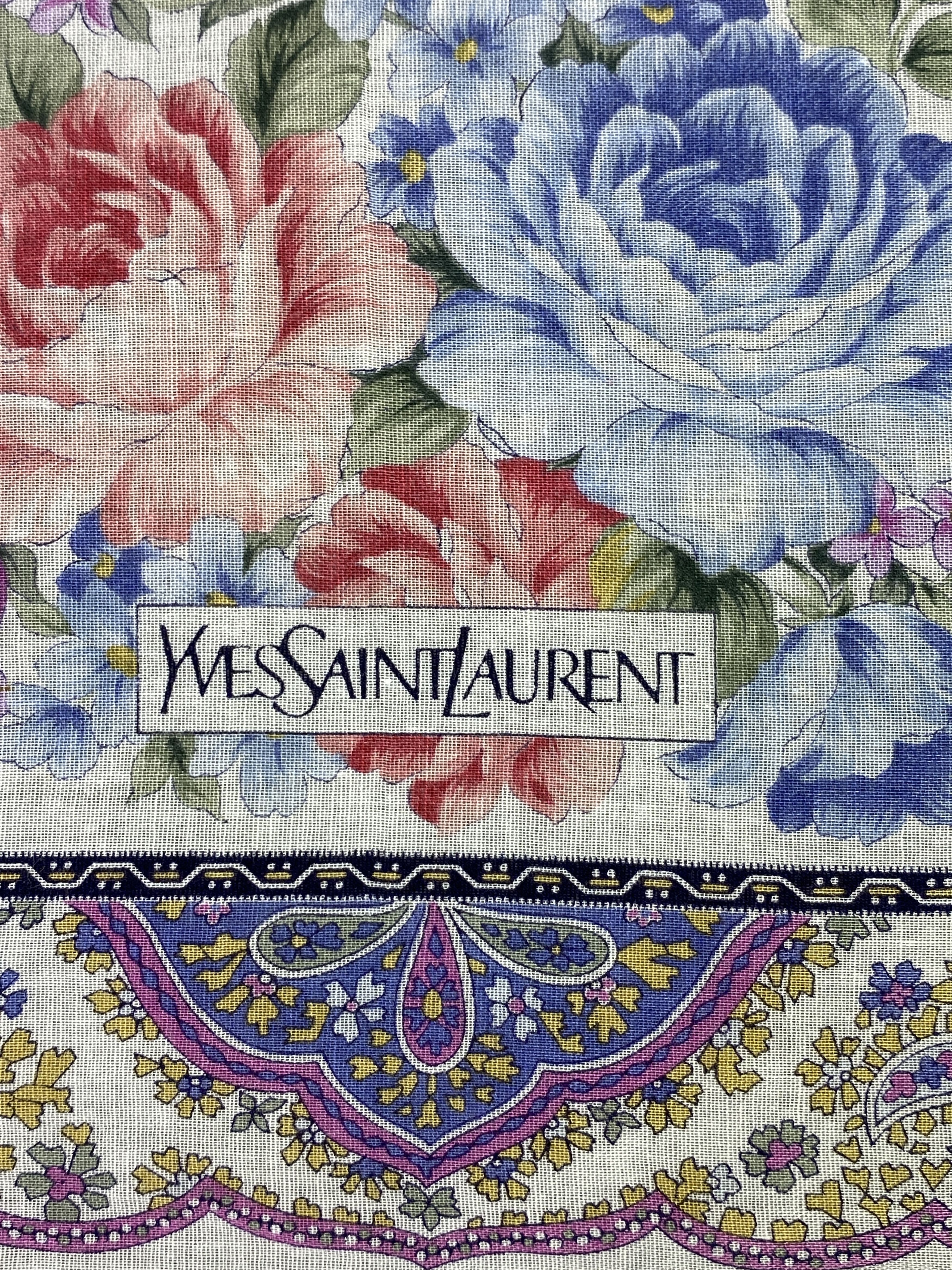 Yves Saint Laurent Yves Saint Laurent Handkerchief / Neckerchief KT0244 Size ONE SIZE - 7 Thumbnail