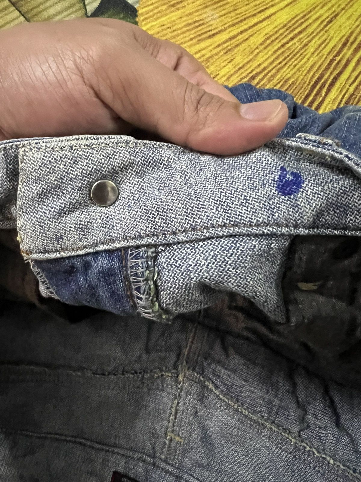 Japanese Brand DOMINATE HANDCRAFTED DOUBLE WAIST FLOWER JEANS RARE Size US 30 / EU 46 - 6 Thumbnail