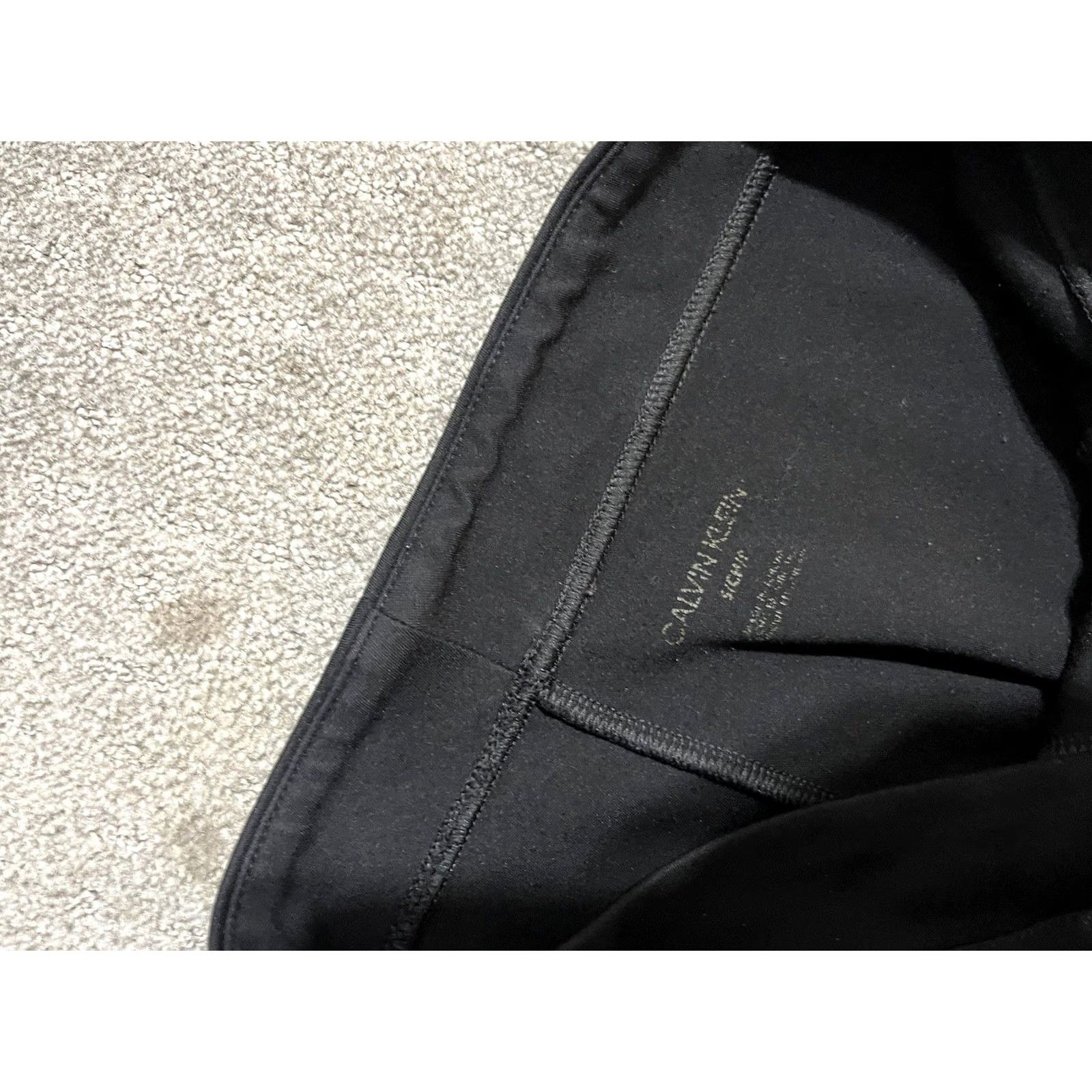 Calvin Klein CALVIN KLEIN Womens Leggings Pull On Skinny Pants Black Sz-S Small Size 30" / US 8 / IT 44 - 5 Thumbnail