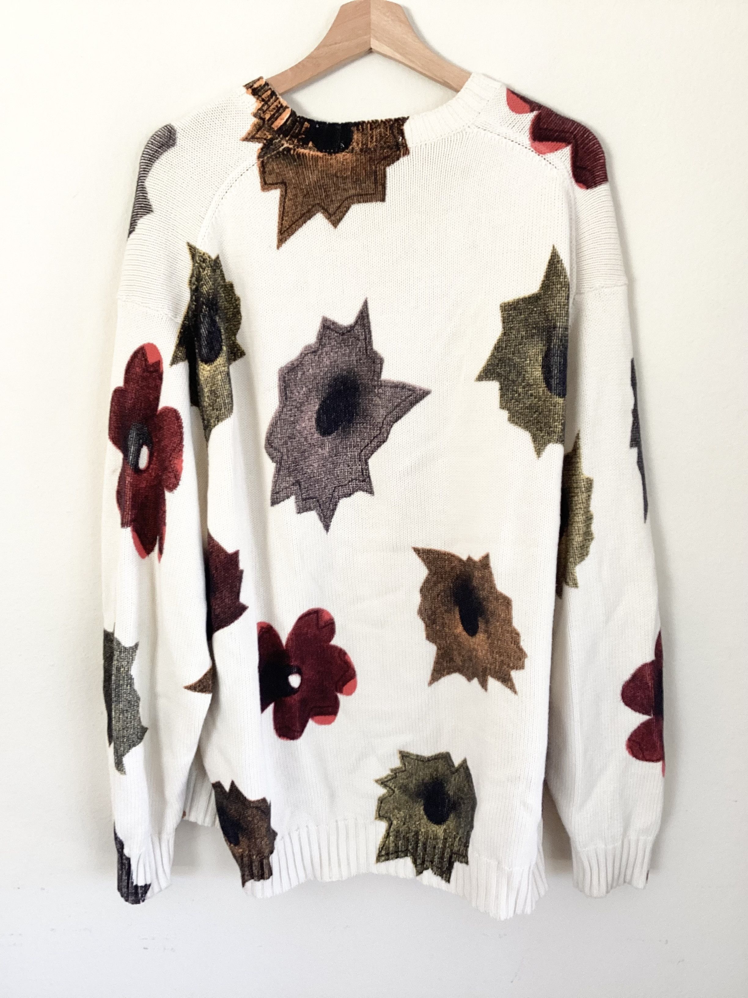 Supreme (XL)Supreme Nate Lowman Sweater White Size US XL / EU 56 / 4 - 2 Thumbnail