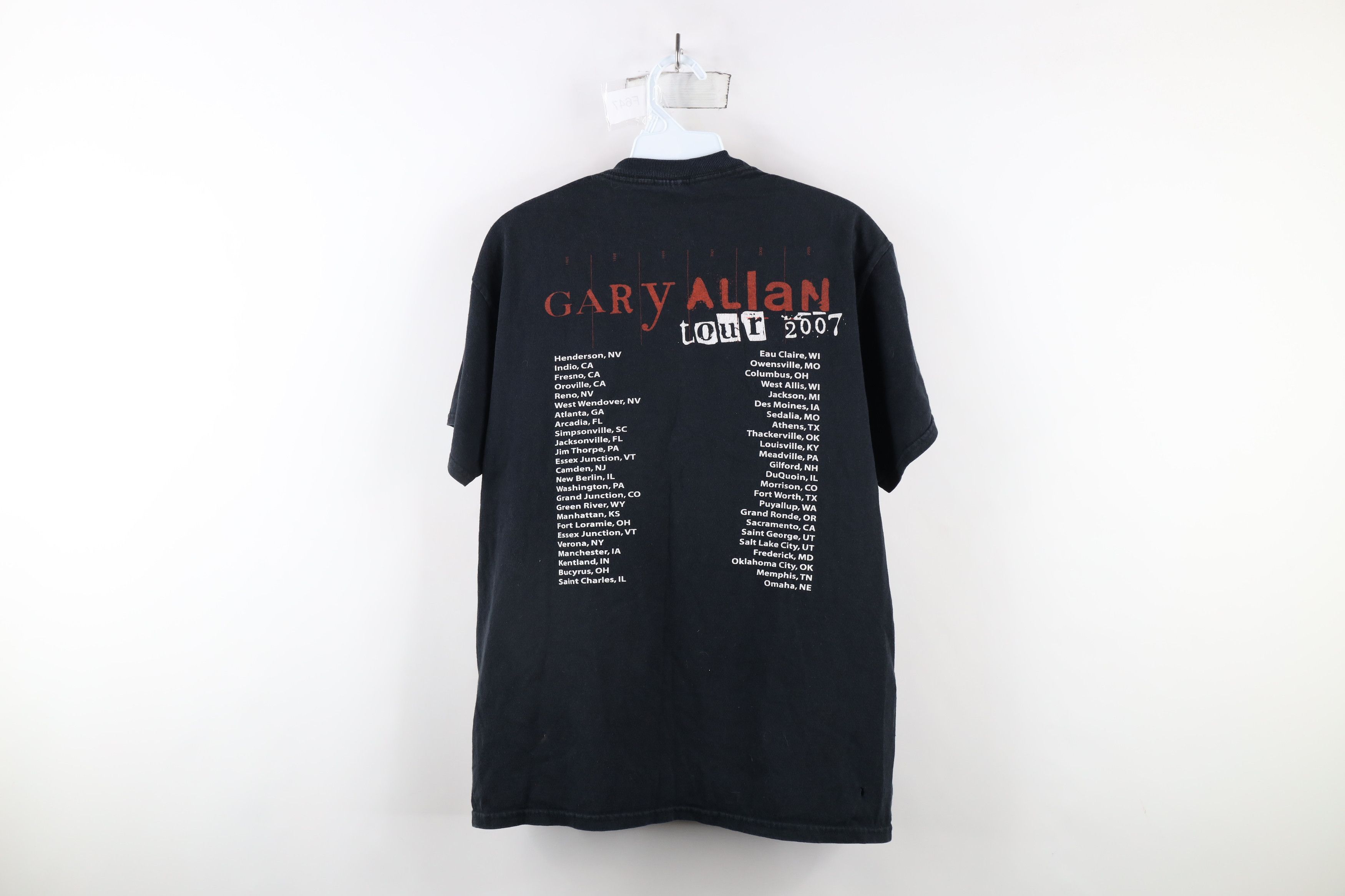 Vintage Vintage Y2K 2007 Tour Gary Allan Band T-Shirt Black Size US M / EU 48-50 / 2 - 12 Thumbnail