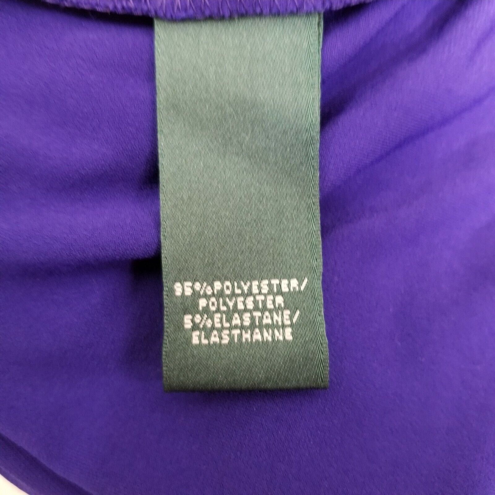 Lauren Ralph Lauren Ralph Lauren 4 Dress Blue Purple A Line Flared Boat Neck Cap Size S / US 4 / IT 40 - 7 Thumbnail