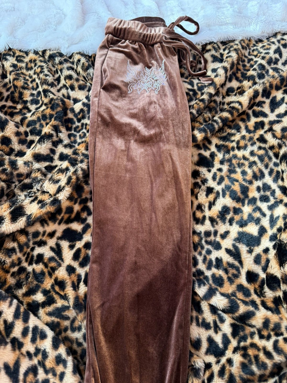 Shein Y2K brown sweat pants Size 27" / US 4 / IT 40 - 3 Thumbnail