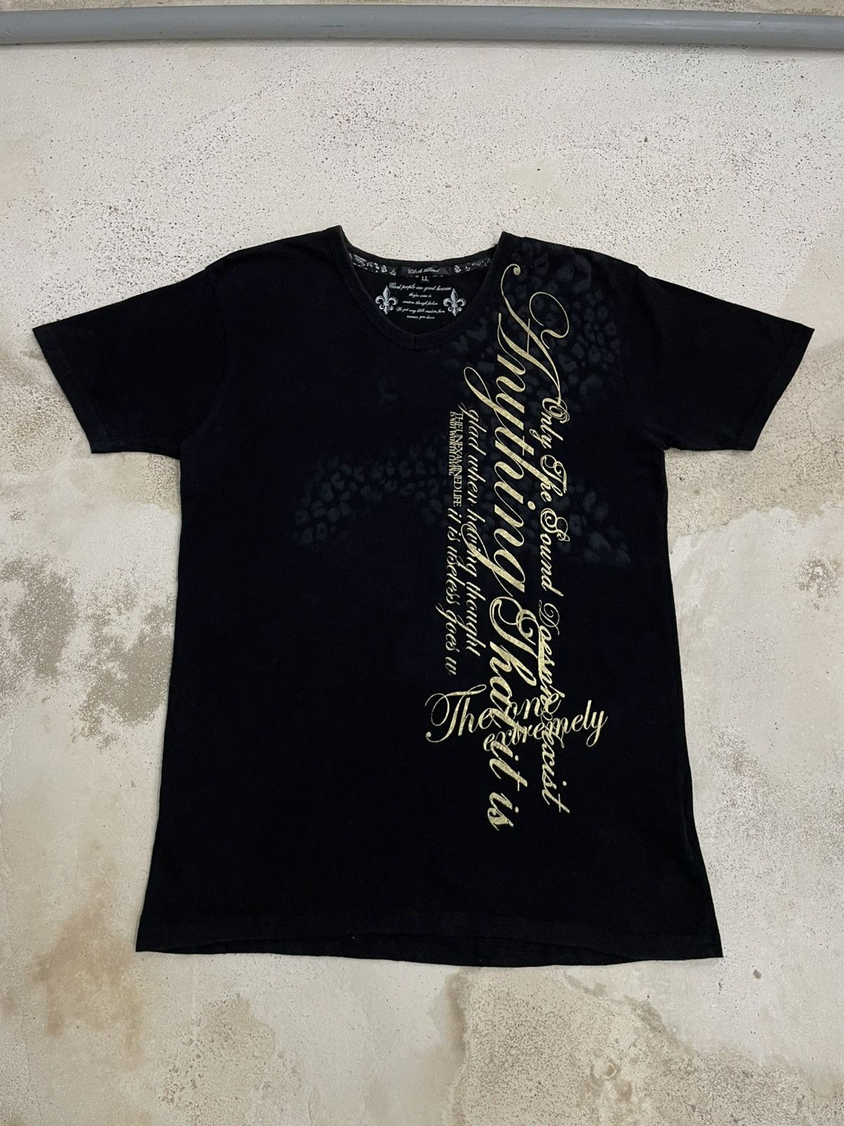 Clash Ahead Y2K Poem Wording Affliction Golden Glory